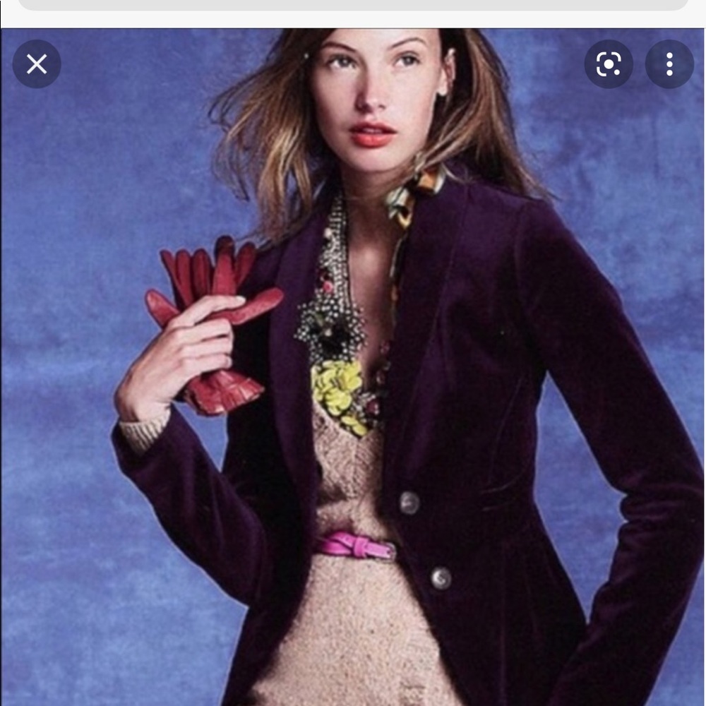Perfect size 2 j crew deep purple blazer